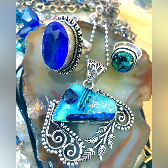 Free People Royal Blue Crop Velvet Renaissance Romantic Blouson Sleeve Holiday - Picture 6 of 7